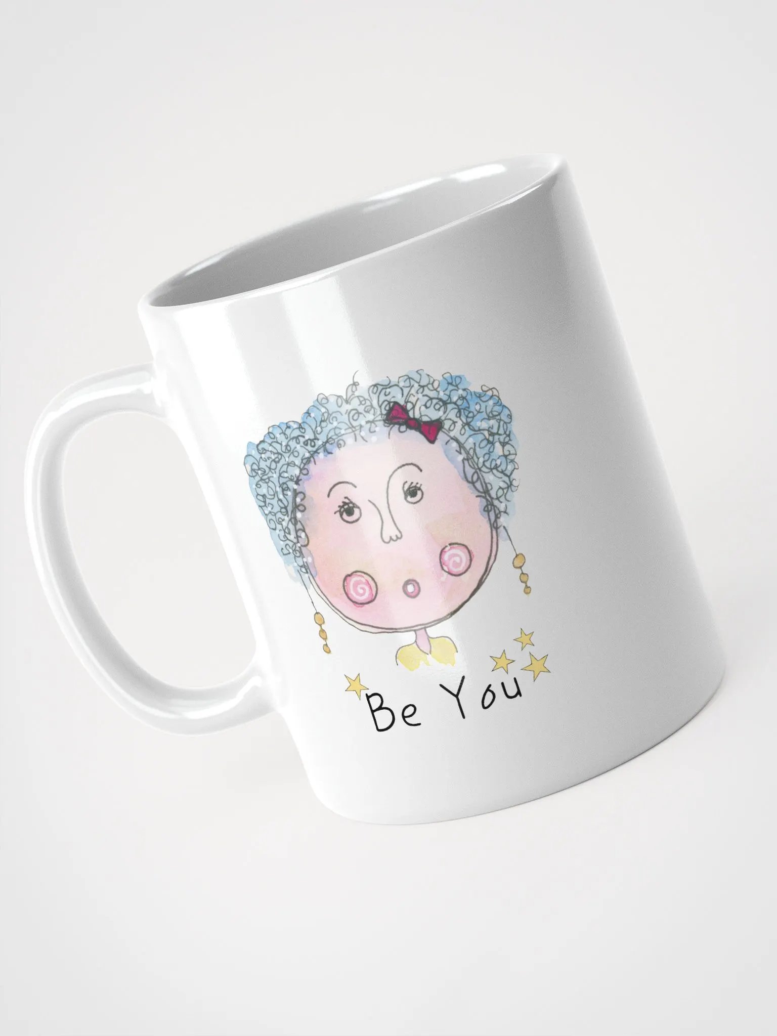 Whimsical Be You Character White Glossy Mug product image (5)