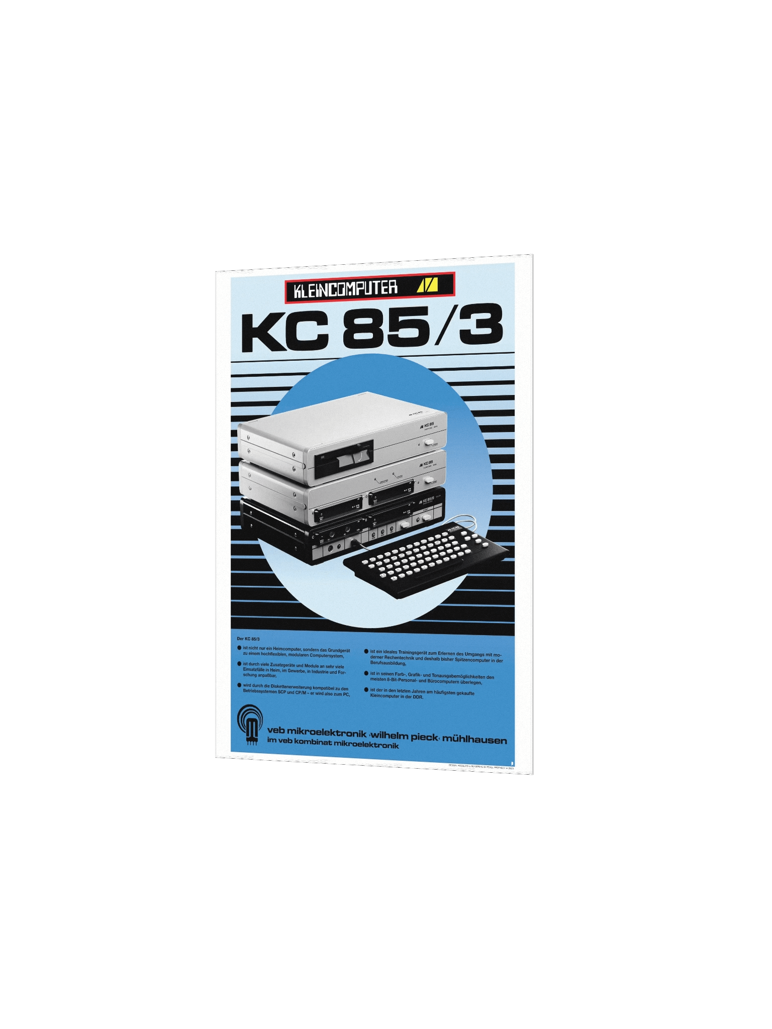 DDR Kleincomputer KC85/3 Poster (pristine design) product image (2)