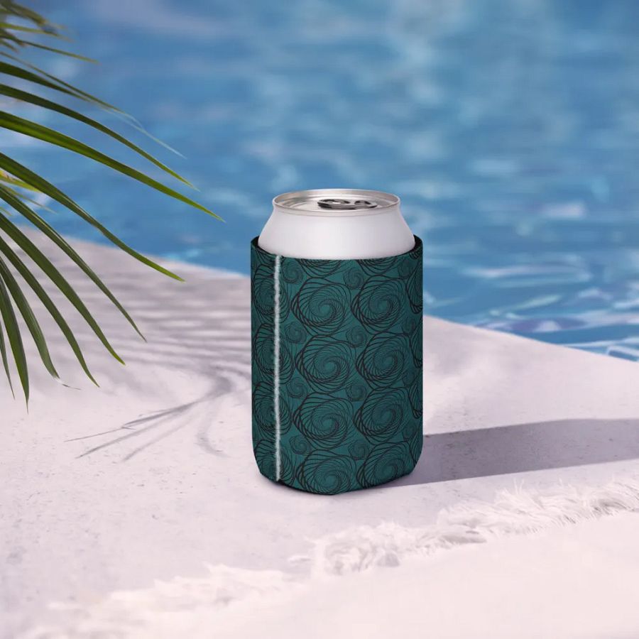 Swirling Teal Can Cooler product image (8)