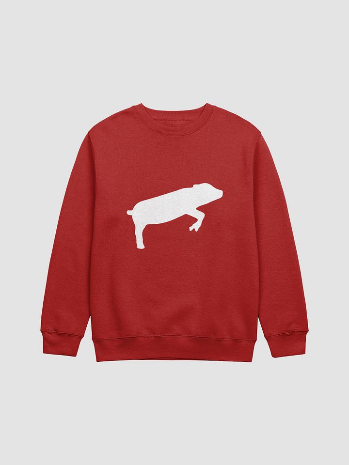 Leaping Pig WHITE (Premium Crewcut Sweater) product image (13)