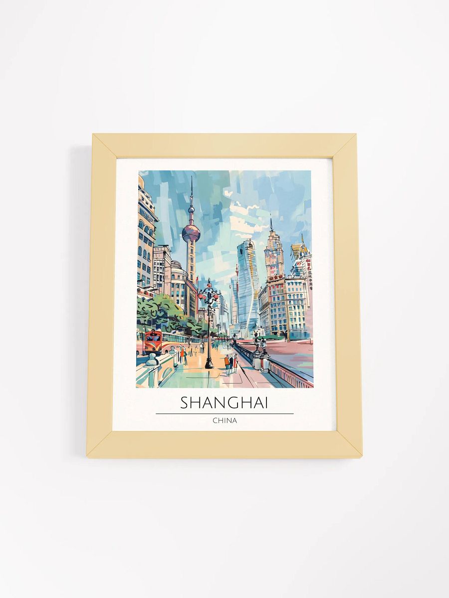 Shanghai China Framed Travel Poster product image (4)