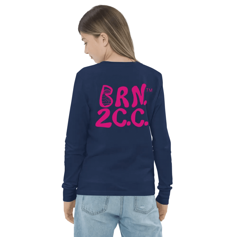 Girls' | BOURNE to Cape Cod™ | Youth Long Sleeve Tee | Coastal Cool for the Next Generation | Pink Logo product image (24)