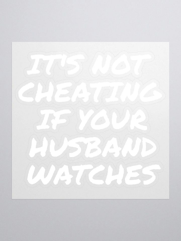 No cheater Sticker product image (2)