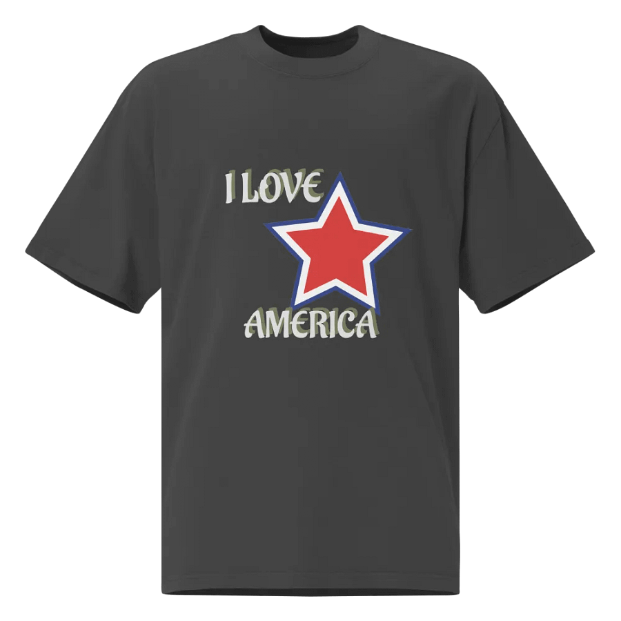 Oversized Tee Patriotic Love product image (1)