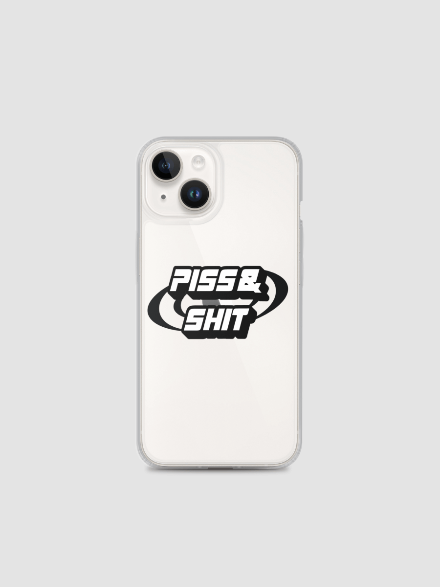 elgrace piss & shit clear phone case product image (1)