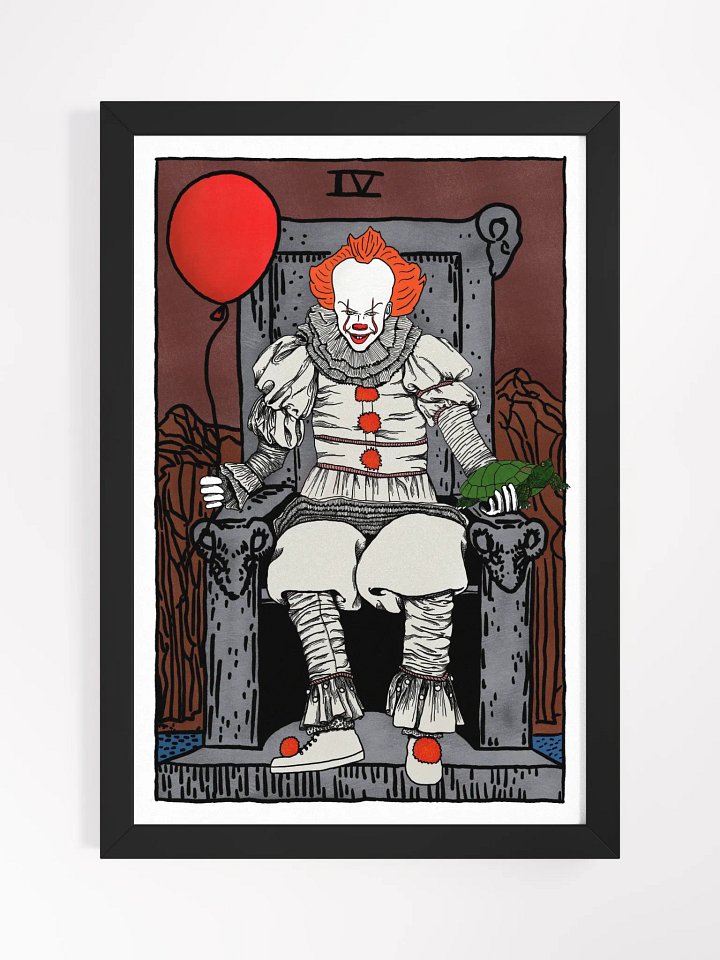 New Pennywise Emperor Tarot Card Framed Print product image (1)