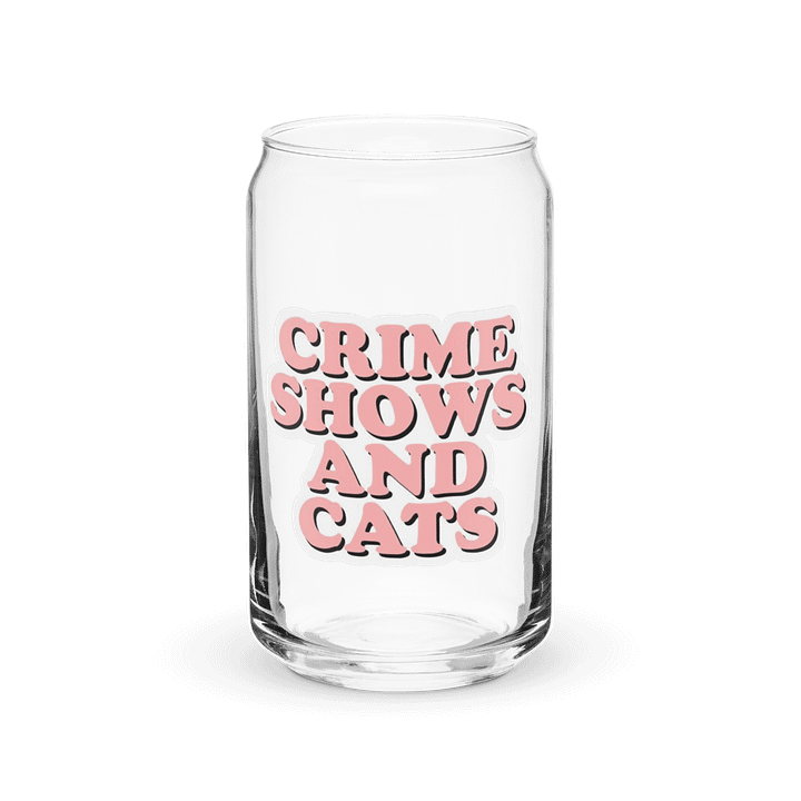 Crime Shows & Cats Can-Shaped Glass product image (2)
