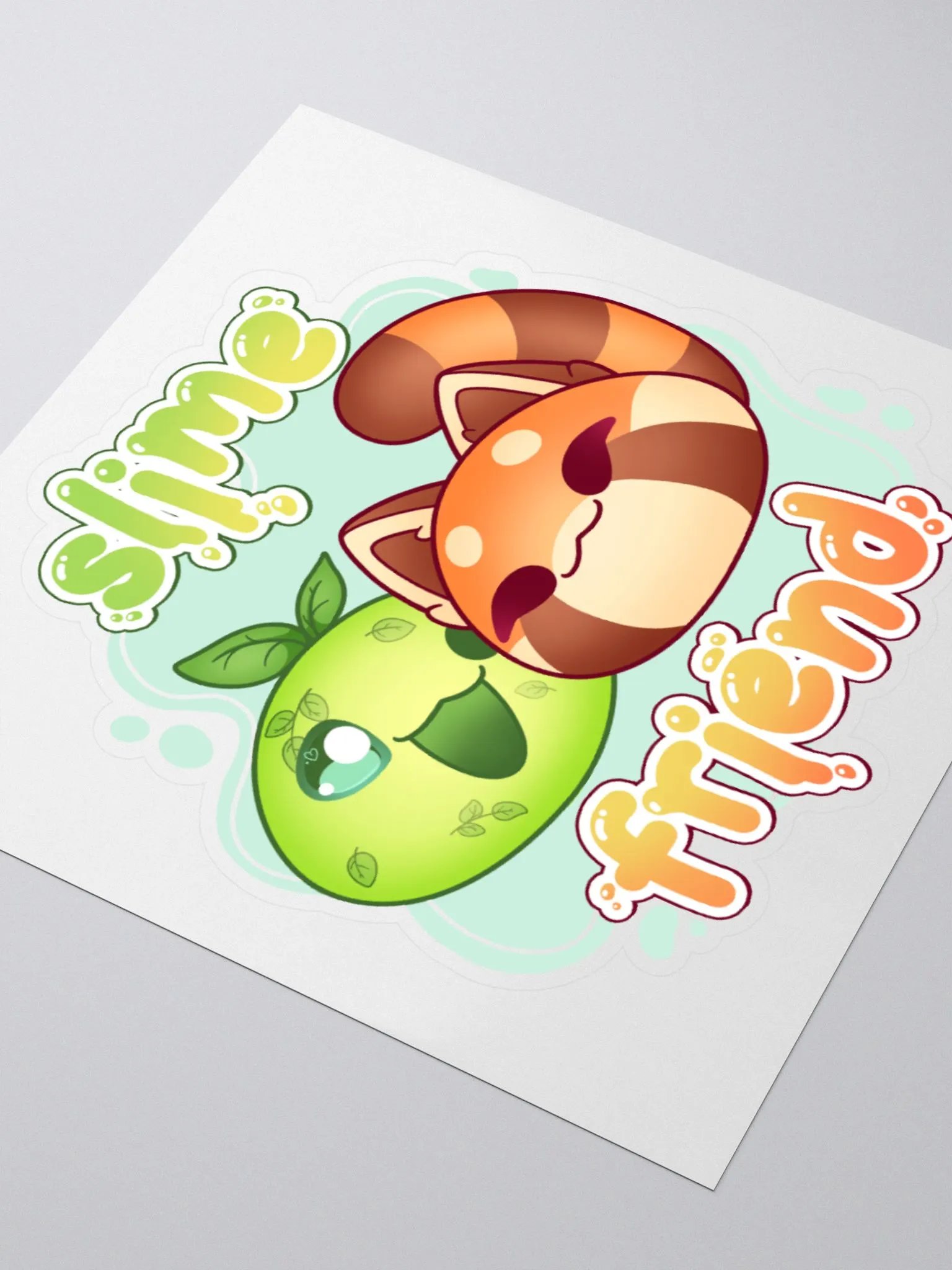 Slime Friend Kiss Cut Sticker product image (9)