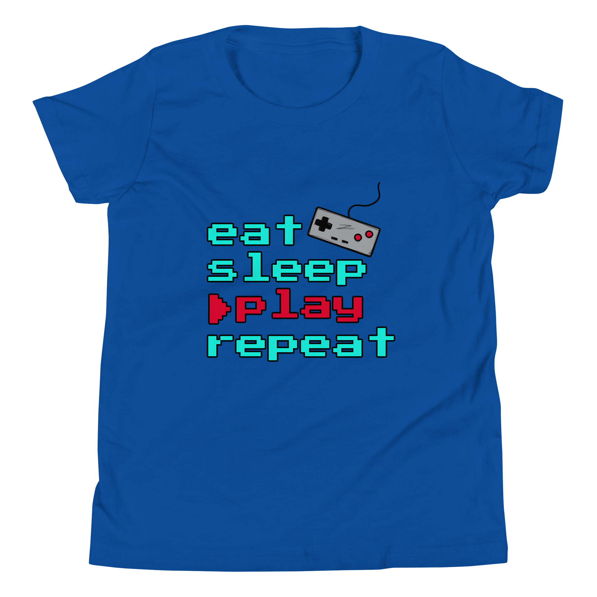 Teen T-Shirt | "eat sleep play repeat" product image (40)