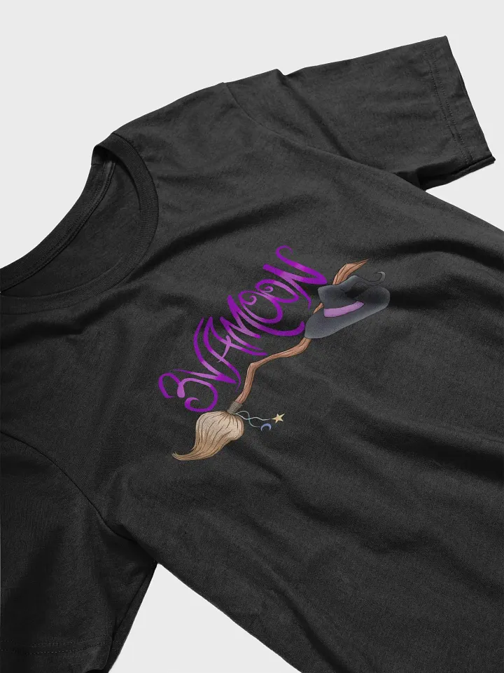3vamoon Witch Broom tee shirt product image (1)