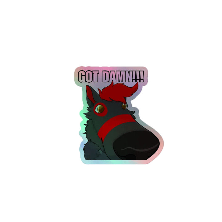 GOT DAMN!!! Holographic Sticker product image (1)