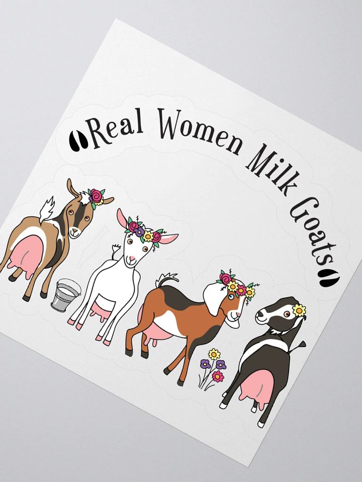 Real Women Milk Goats Kiss Cut Stickers product image (6)