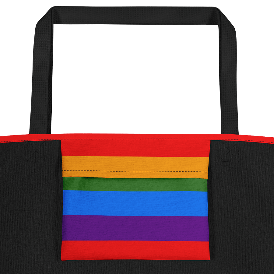 Rainbow Stripes All-Over Tote Bag product image (2)