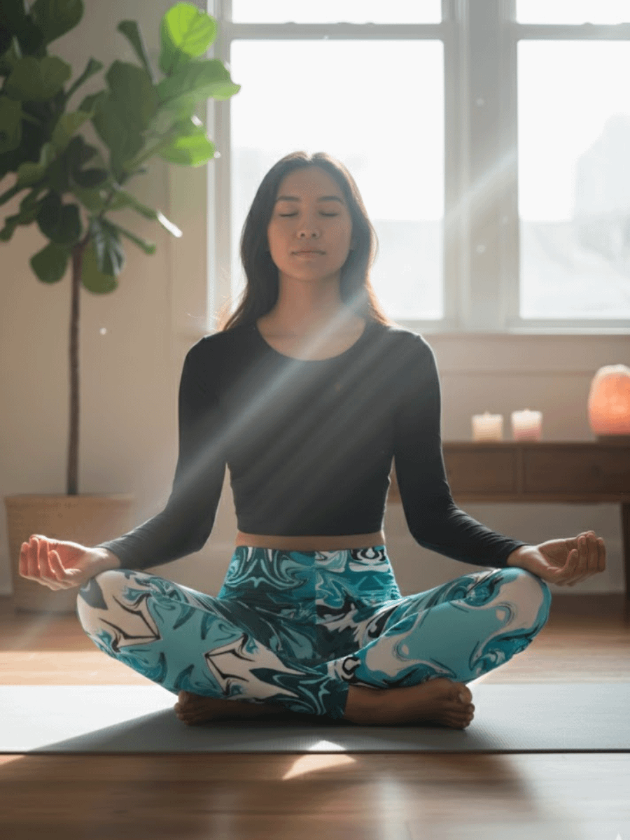 Blue Swirl Leggings product image (1)