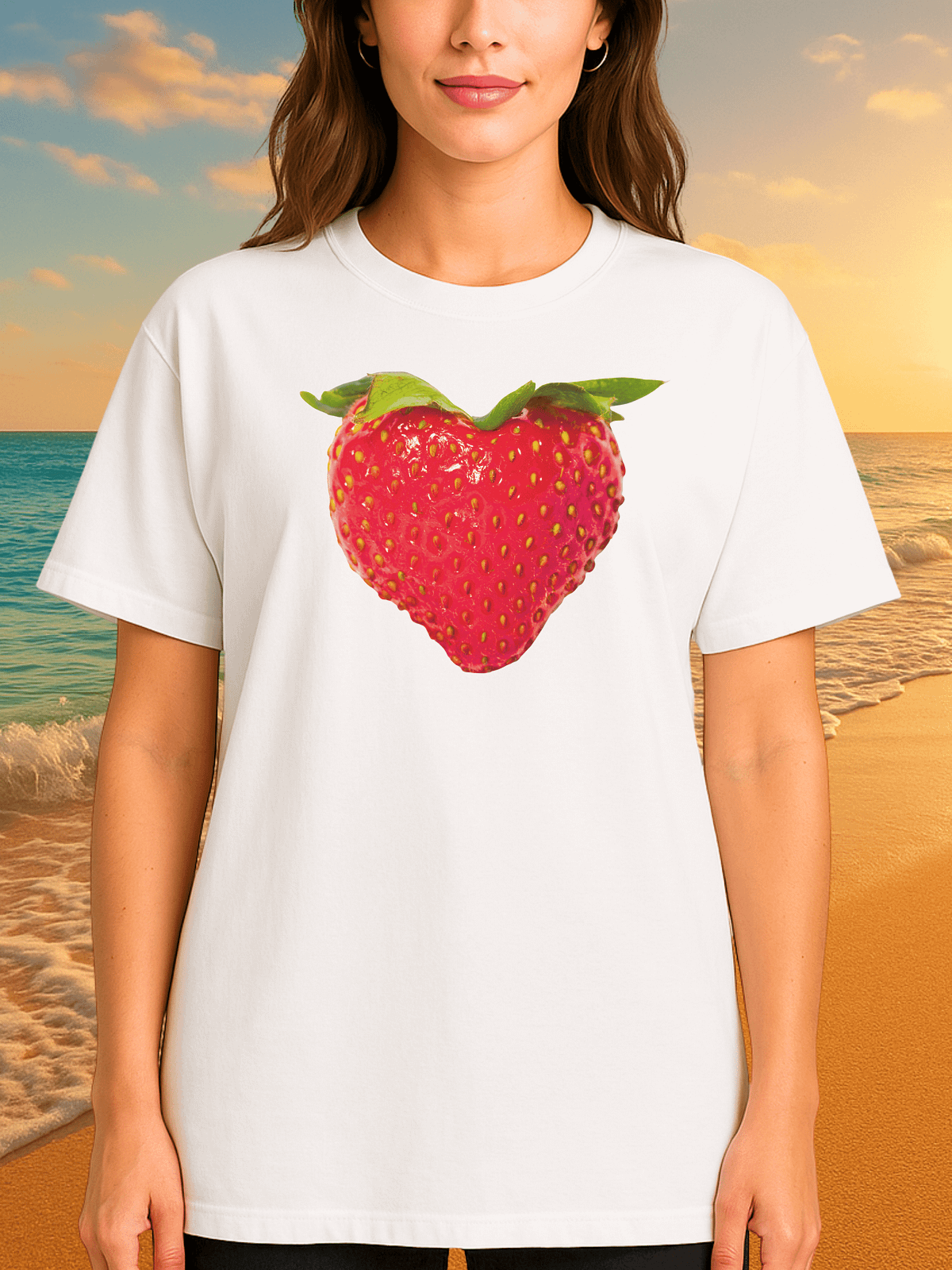 Strawberry Heart T-Shirt | Viral Bop