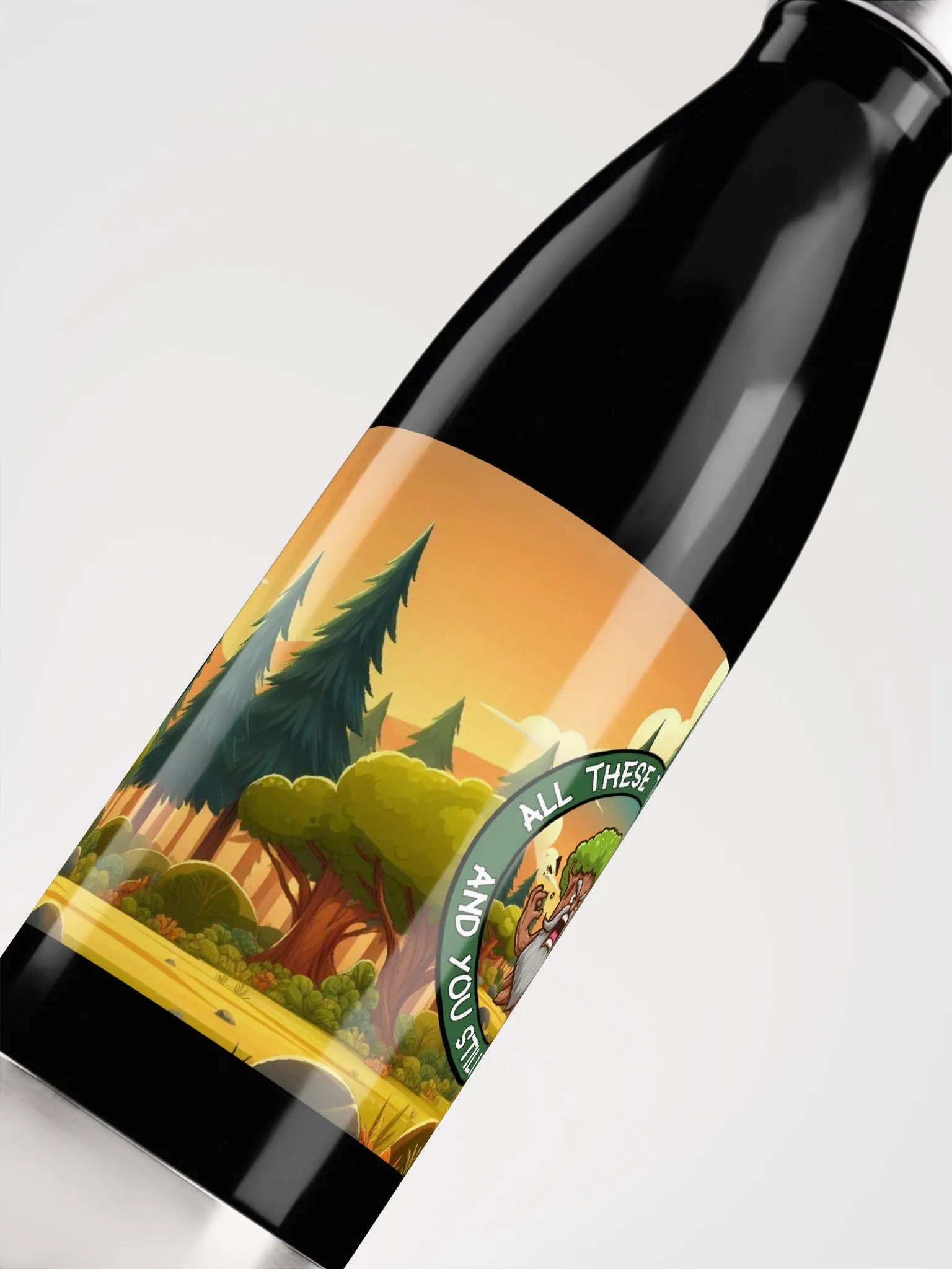 Jay-Angry Tree-Stainless Steel Water Bottle product image (9)