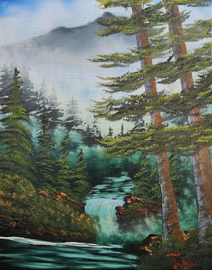 The Misty Mountain (Original) 16x20 Canvas product image (1)