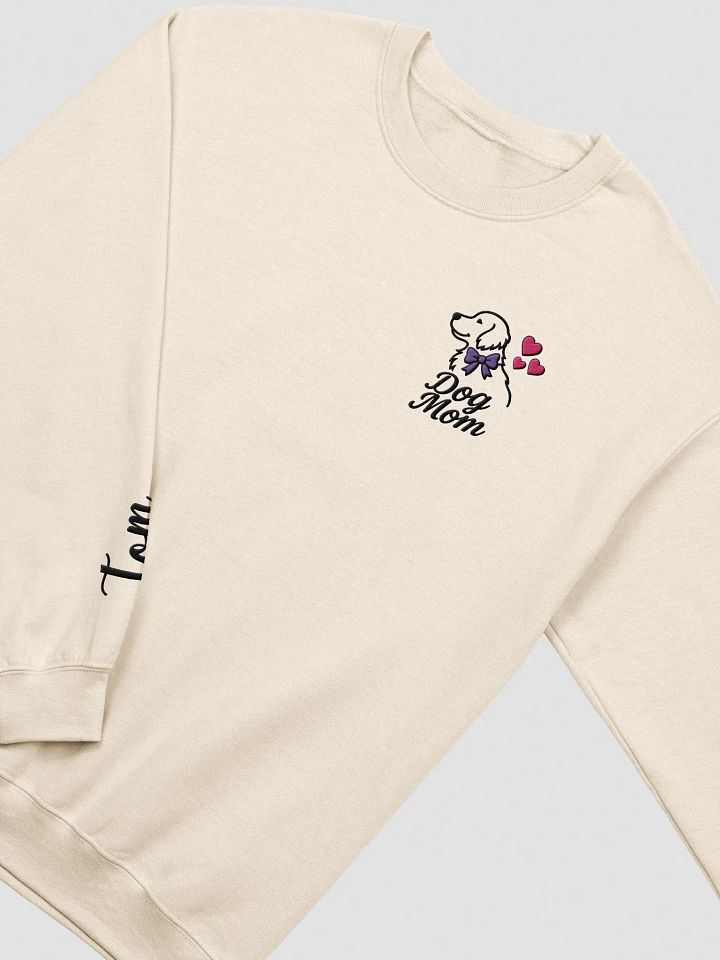 DOG-MOM / SWEATSHIRT WITH PERSONALIZED NAME / EMBROIDERED product image (1)