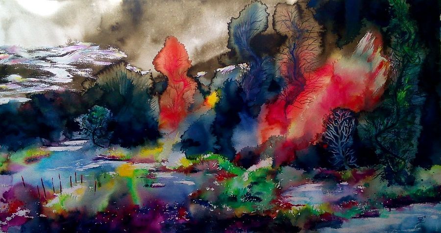 "Wild Park" Painting by Deni Je product image (1)