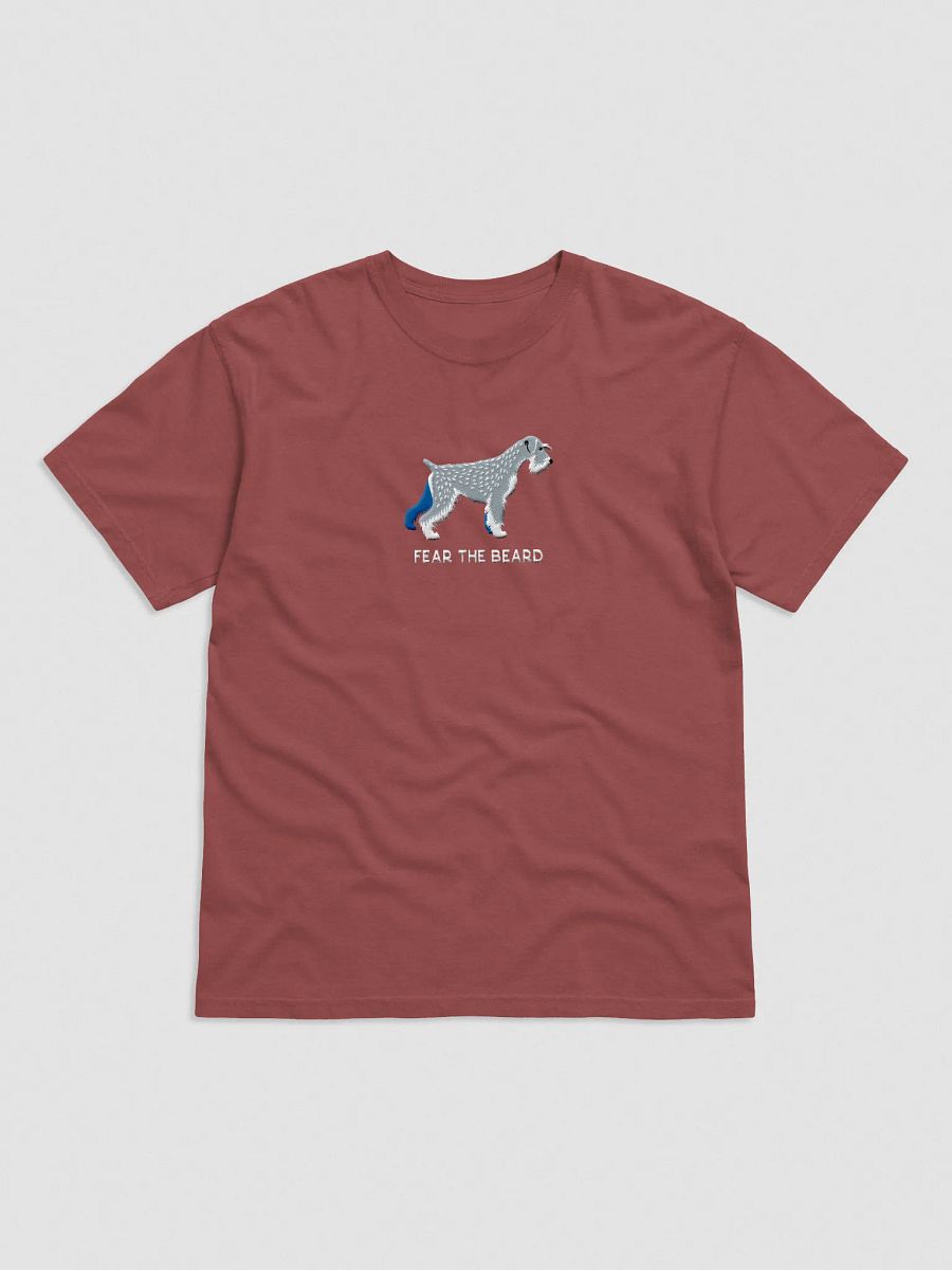 Fear the Beard T-Shirt(Embroidered) of a Standard Schnauzer product image (9)