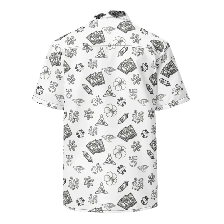Boricua Vibes Puerto Rican Tattoo-Inspired Hawaiian Shirt product image (2)