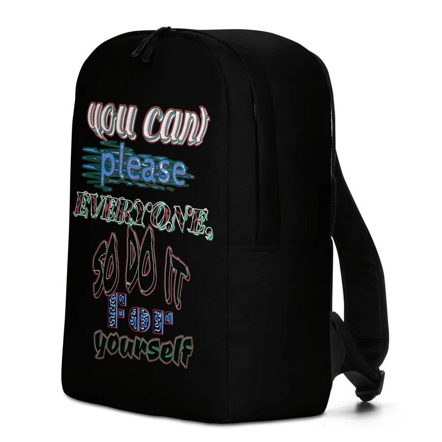 You Can't Please Everyone, So Do It For Yourself - Black - Minimalist Backpack product image (12)