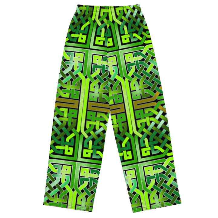 Green Celtic Knot Wideleg Pants product image (1)