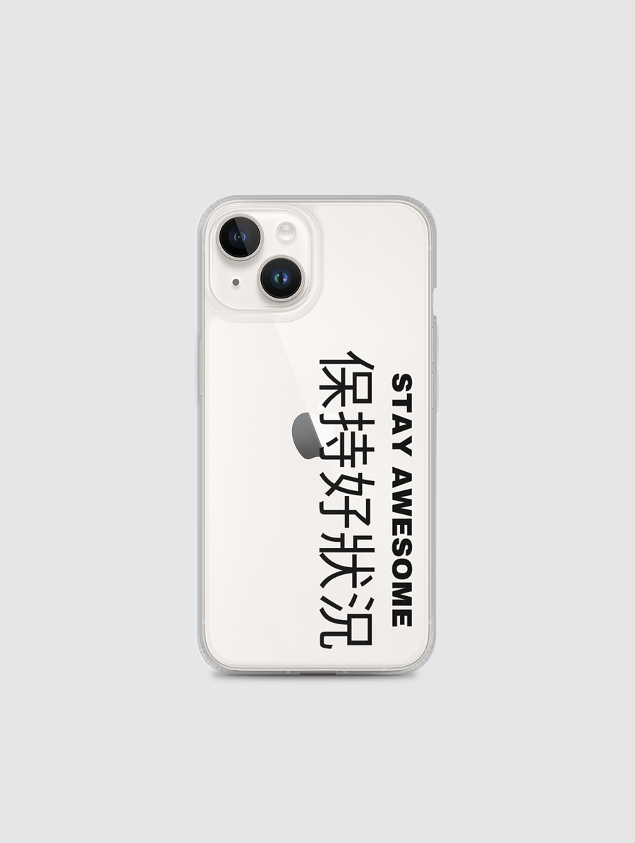 Stay Awesome iPhone Case black product image (1)