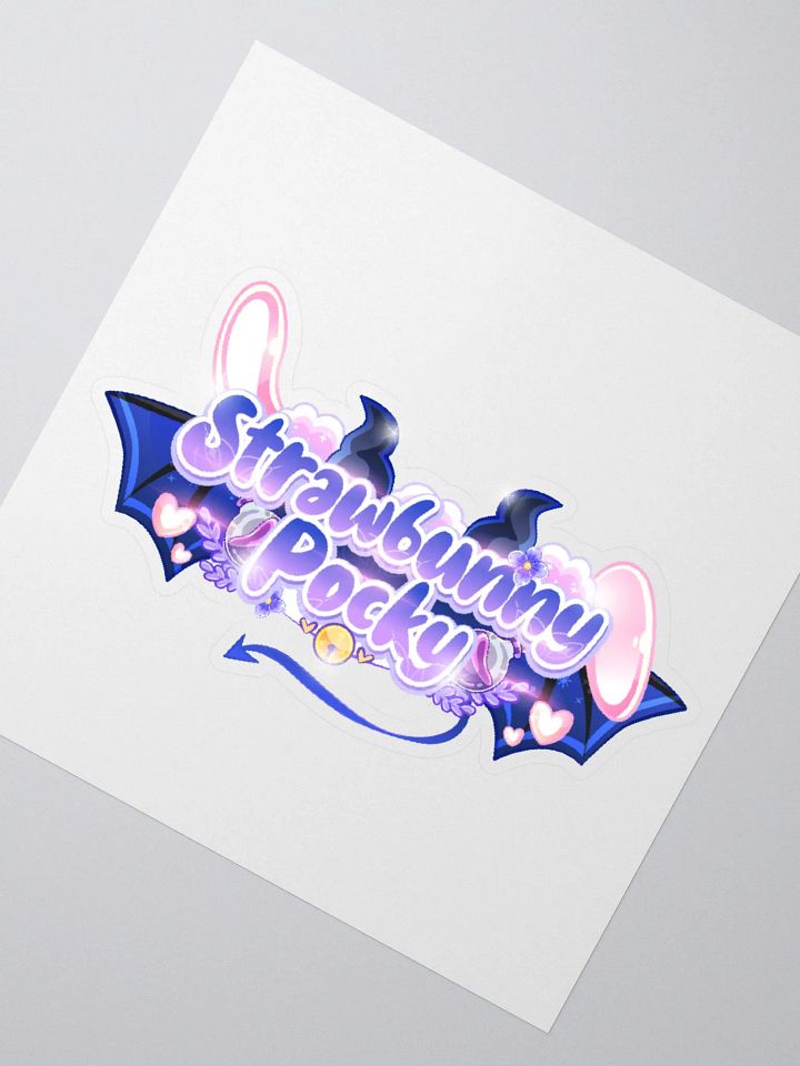 Strawbunny Pocky Kiss cut Sticker product image (4)
