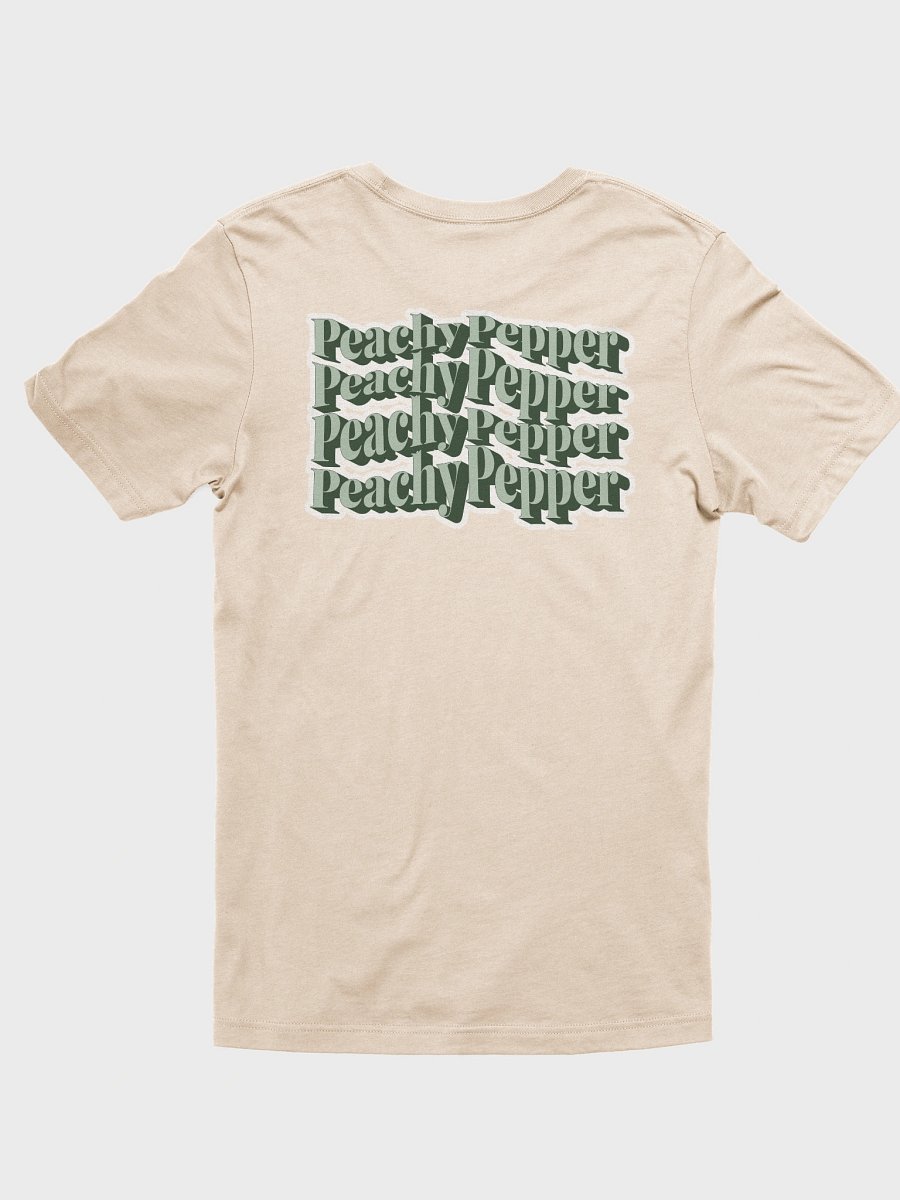 Retro Warped Green Peachy Pepper T-Shirt - Soft Earthy product image (3)