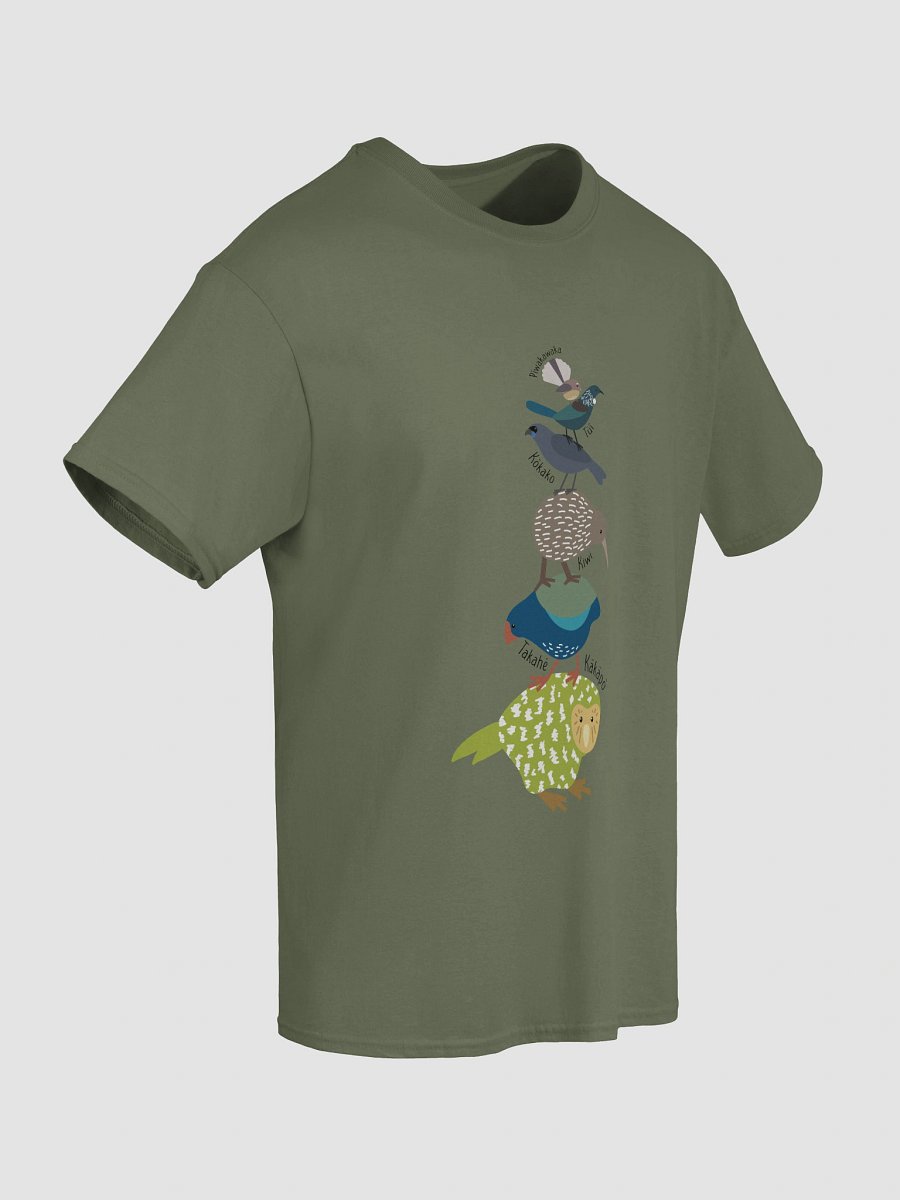 Stacked New Zealand Birds - Unisex Adult Tee product image (8)