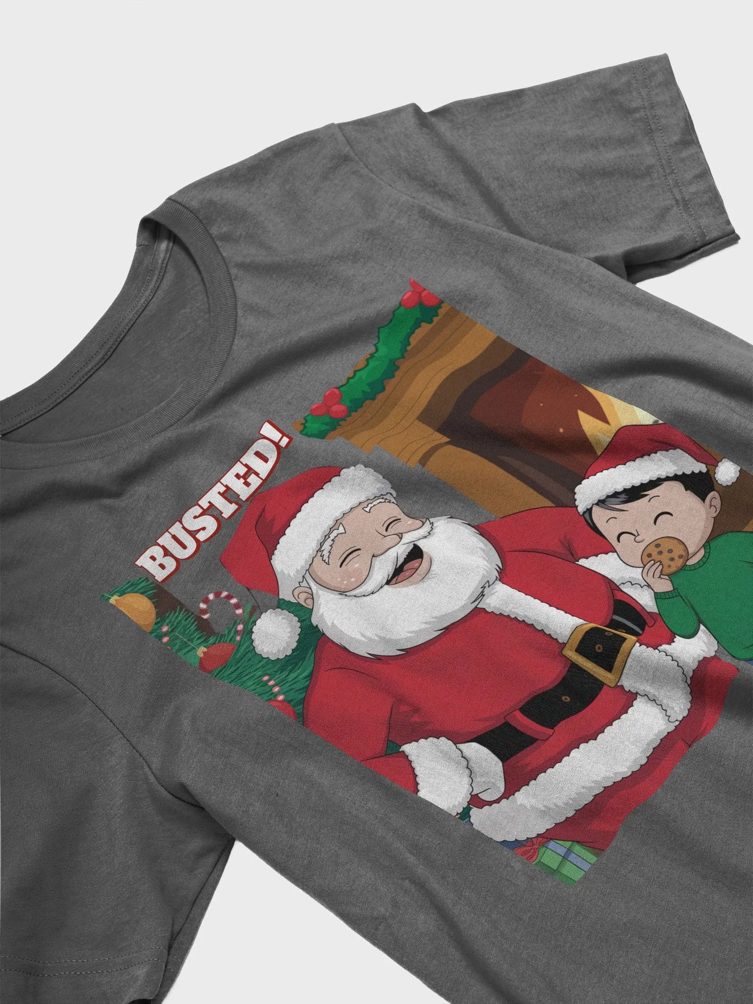 Busted! Santa Catching A Young Boy Eating His Christmas Cookies product image (18)
