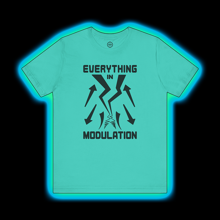 Everything In Modulation - Make Noise Maths Modular Synthesizer T-Shirt (BLACK PRINT) product image (1)