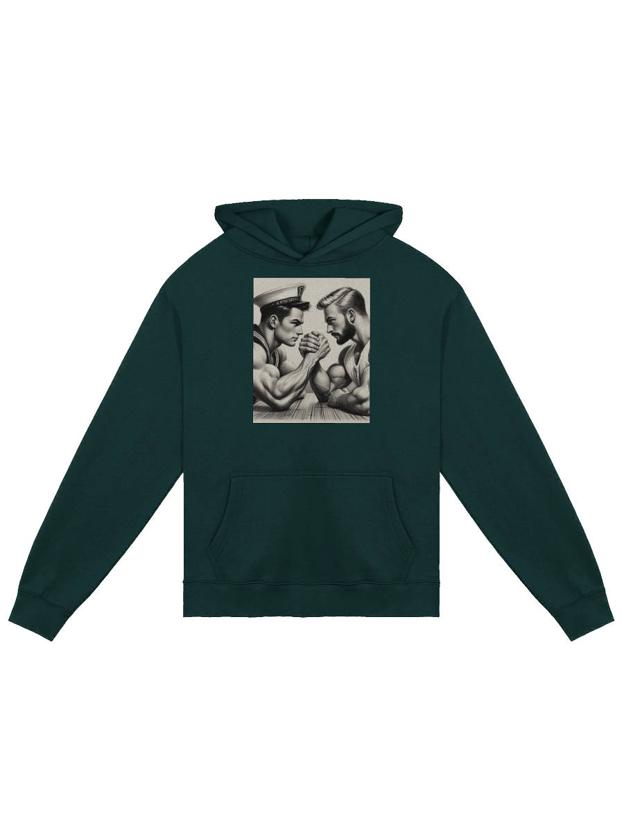 Up Close and Personal: Sailors – Tom of Finland Tribute Gay Pride Graphic Design Premium Over-sized Hoodie. product image (1)