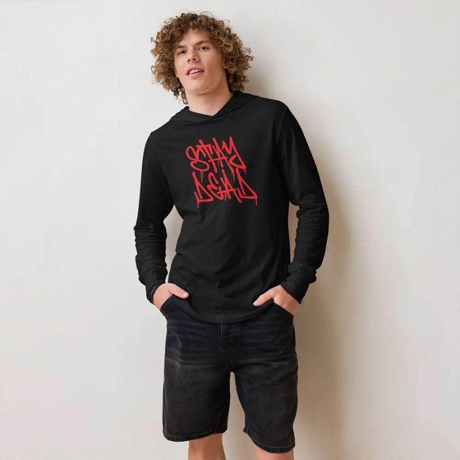 Stay Dead Bella+Canvas Unisex Hooded Long Sleeve Tee product image (11)