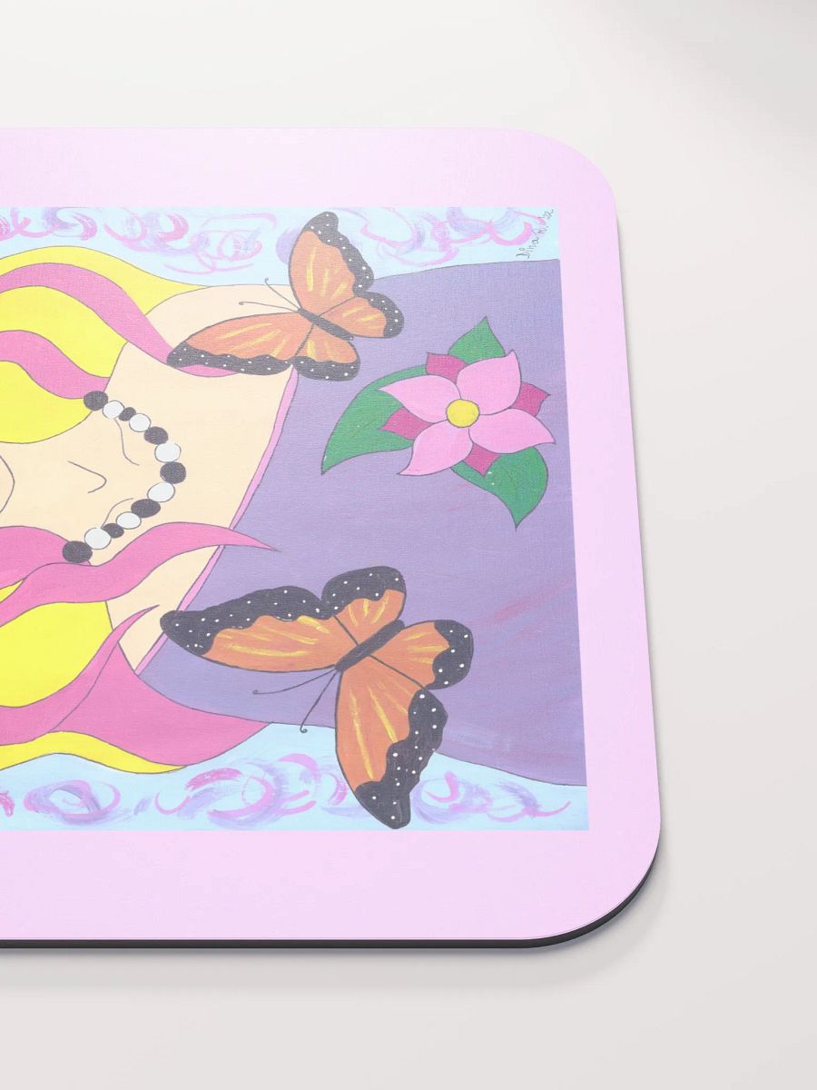 Butterfly spring woman (art by Dina R.) acrylic painting picture - Classic Mouse Pad product image (5)