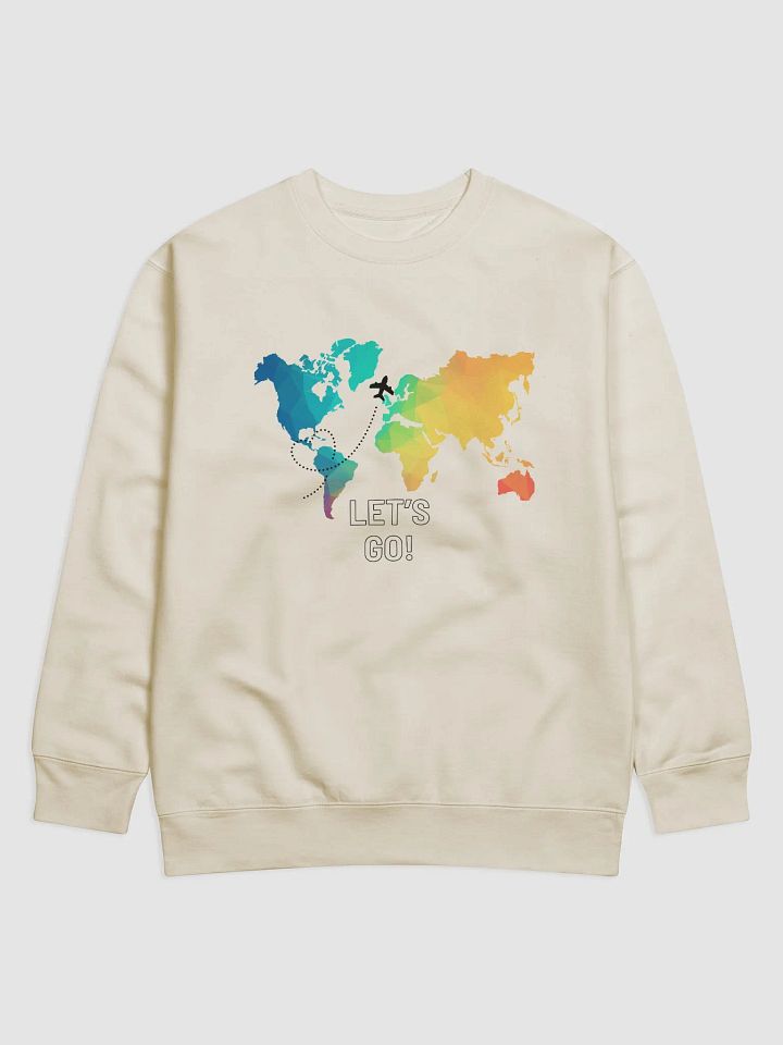 Geometric World Map Sweatshirt product image (1)