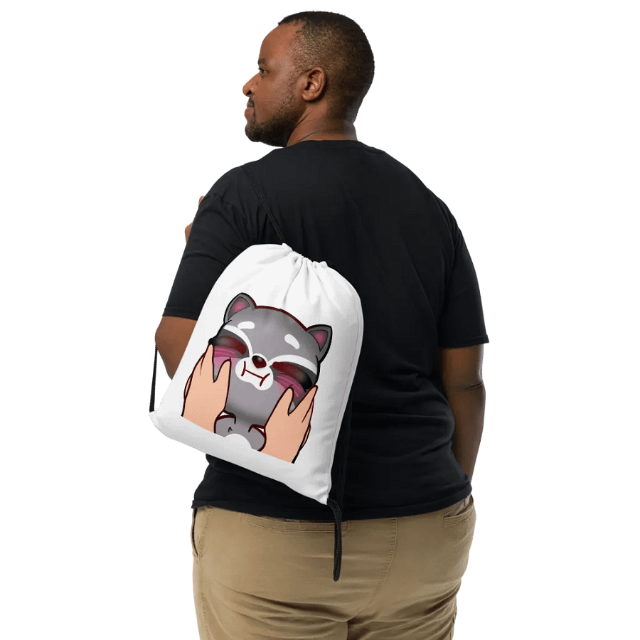 Cute Raccoon Drawstring Bag product image (6)