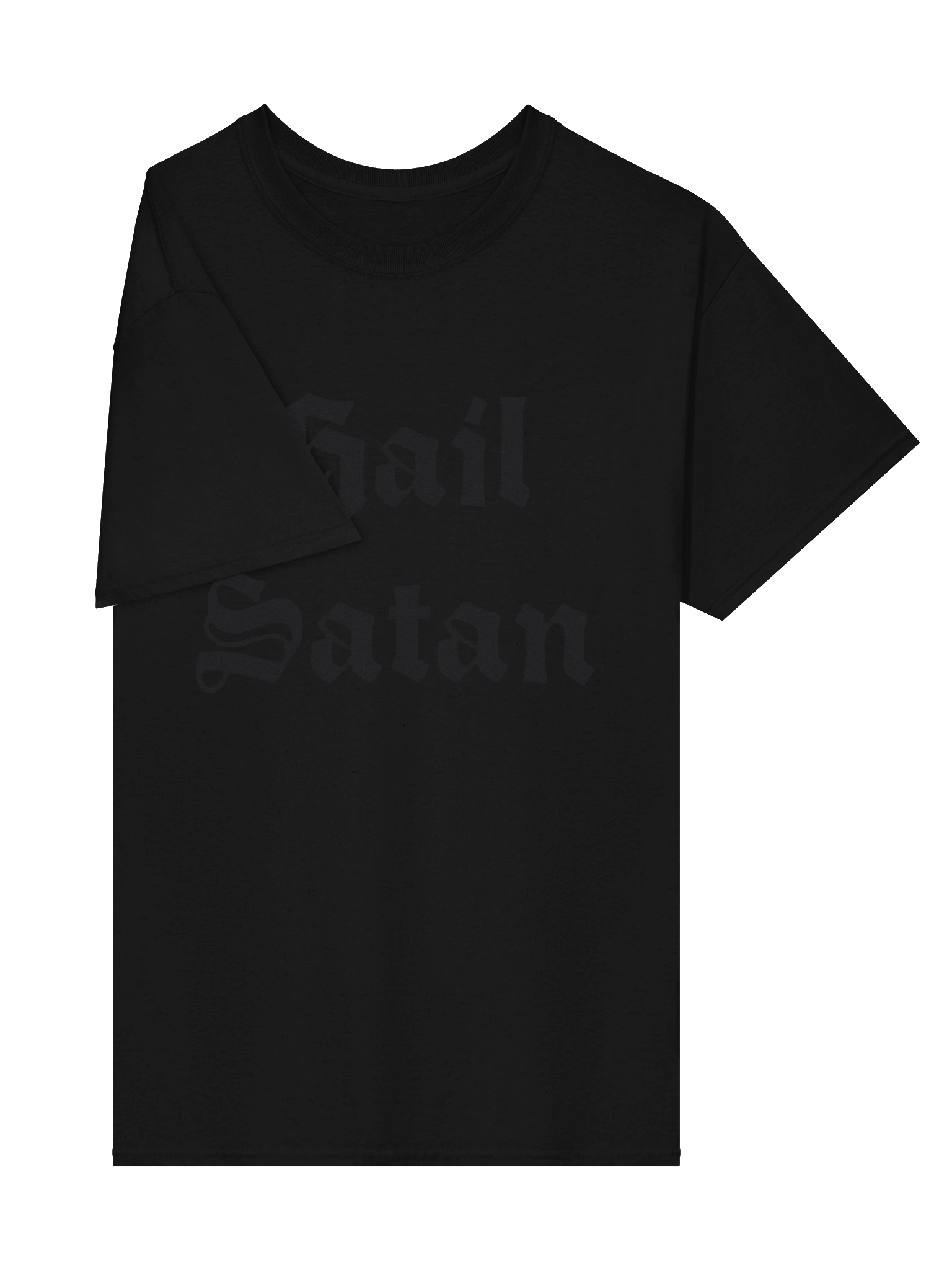 Hail Satan black-on-black Tee product image (4)