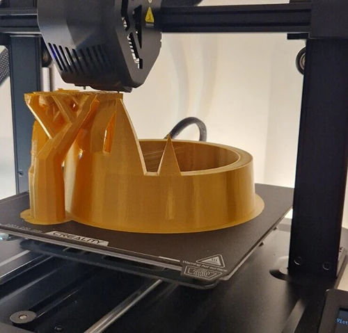 3D Printed Golden Fortnite Victory Crown product image (2)