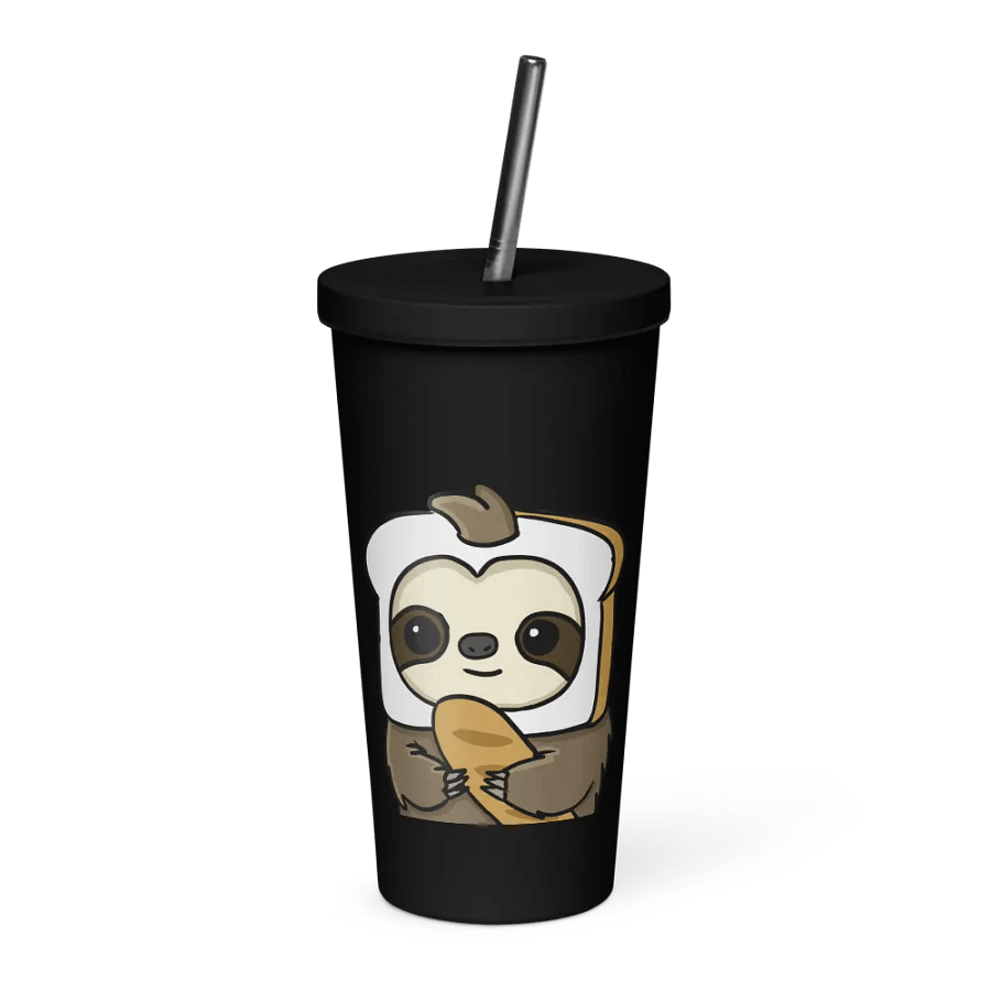Insulated Tumbler with a Straw - Loaf product image (1)