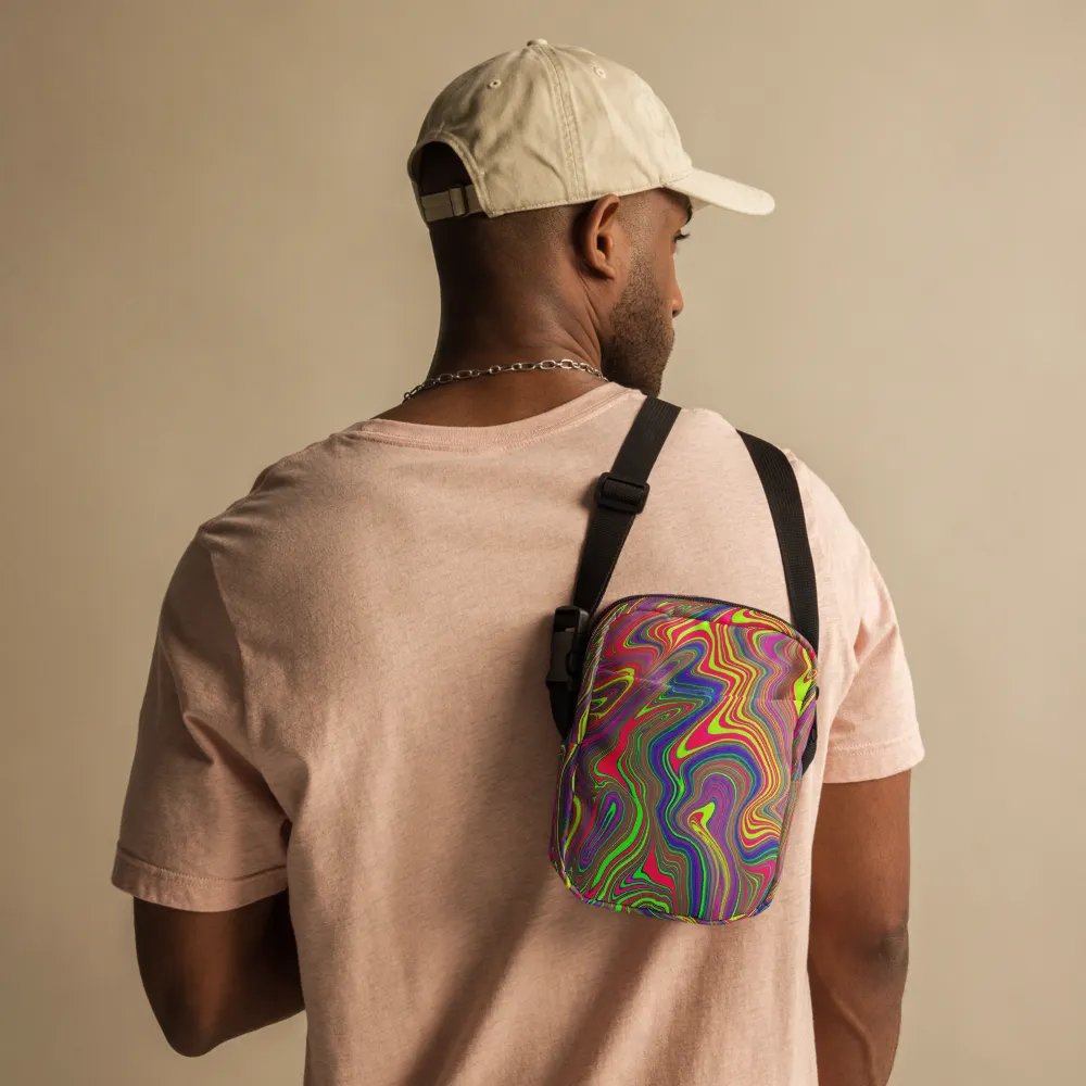 Utility Crossbody Bag - Colorful Liquid Swirls product image (12)