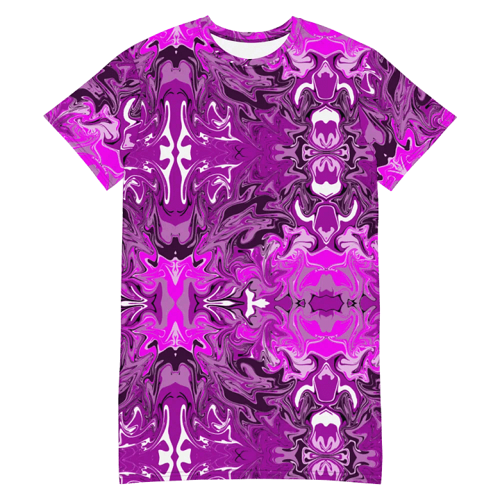 Pink Swirl T-Shirt Dress product image (2)