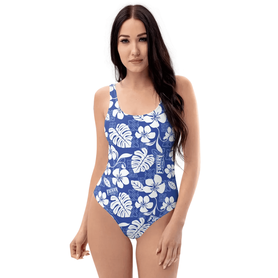 Fuckery Offroad Ladies Hawaiian Swinsuit - Blue product image (1)