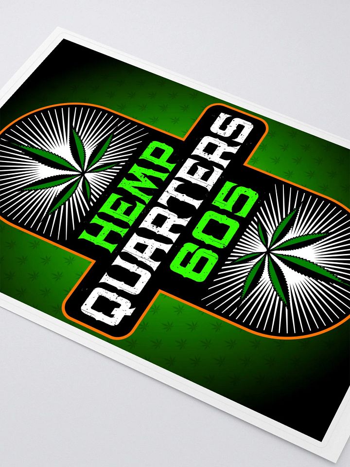 Hemp Quarters Sticker (5.83