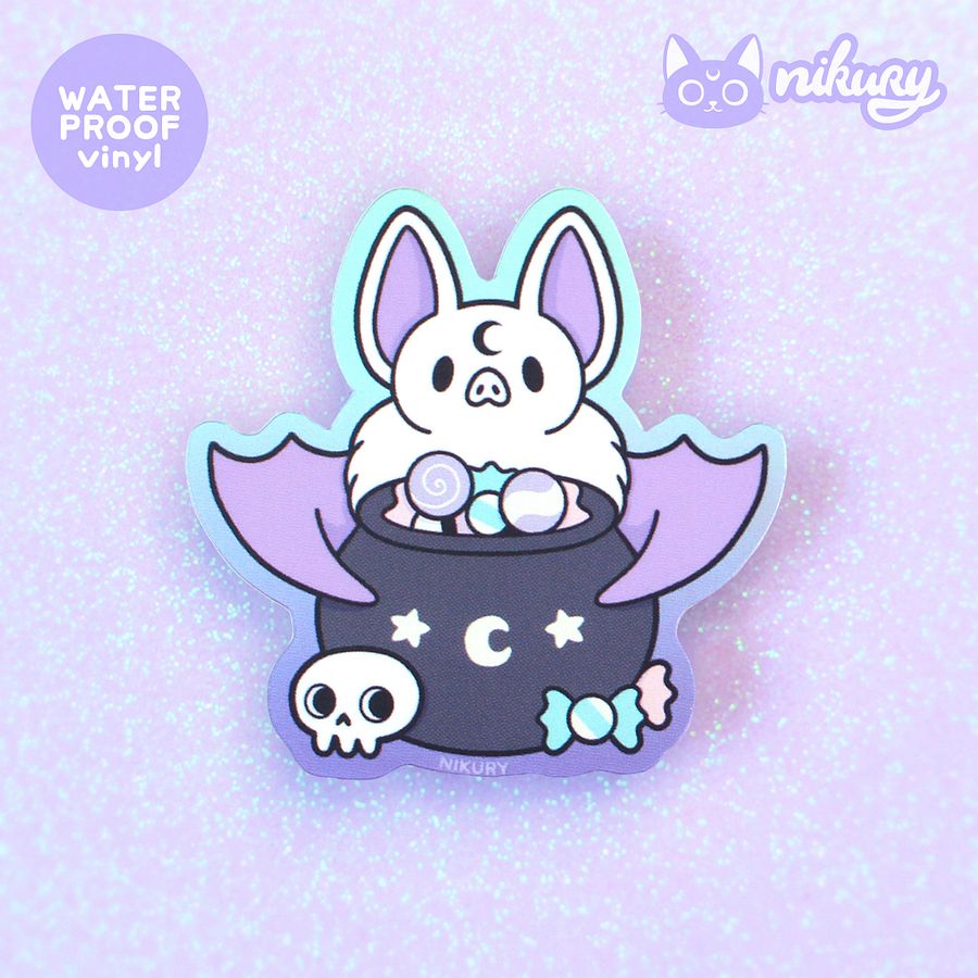 Holographic Matt Cauldron Bat Sticker product image (3)