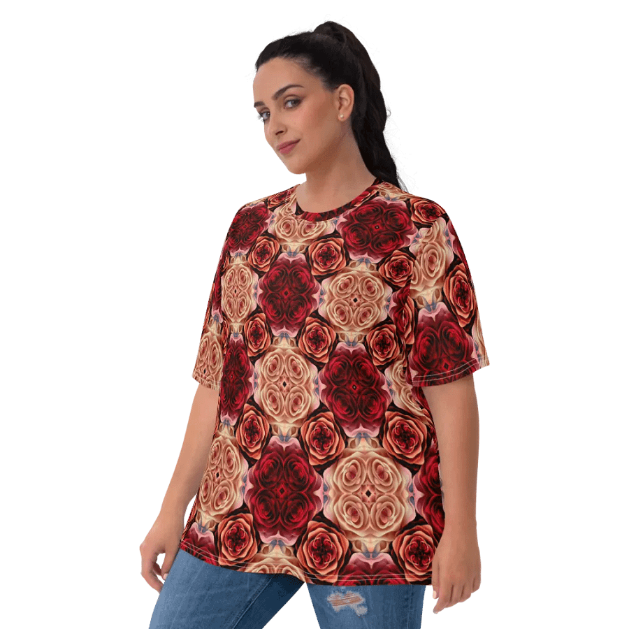 Rose Bouquet Women's Crew Neck T-Shirt product image (4)