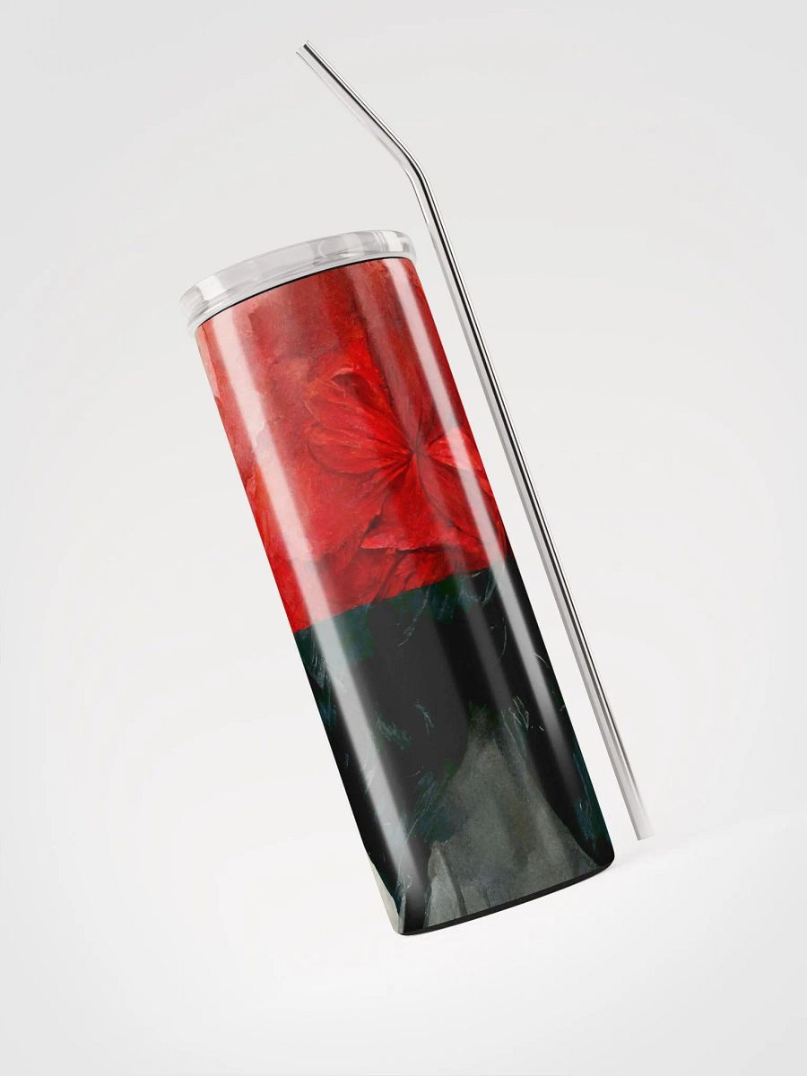 Crimson Bloom Stainless Steel Tumbler product image (3)