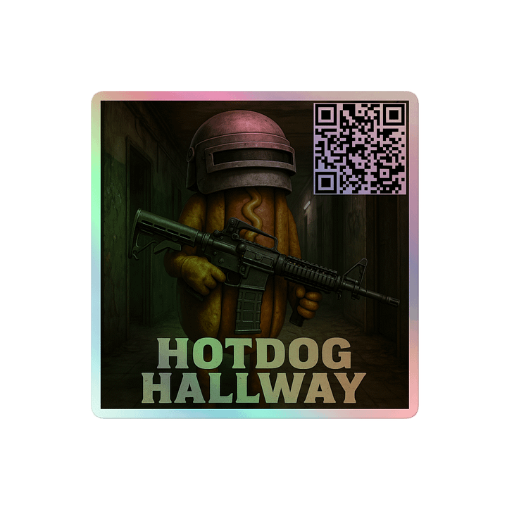 HD Hallway QR Holographic Sticker product image (2)