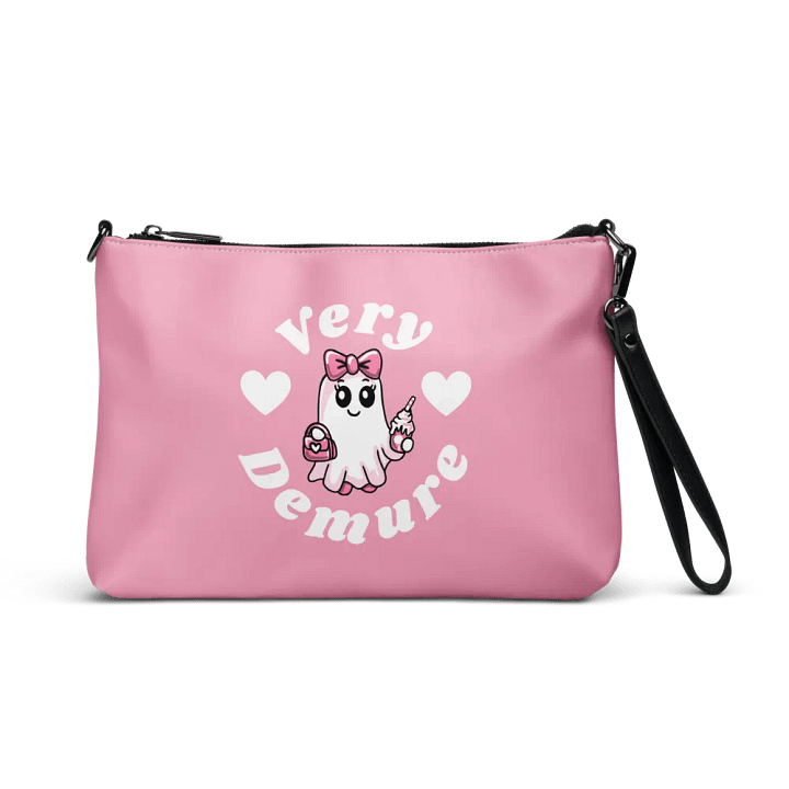 Very Demure Cute Ghost Design Flip-Sided Faux Leather Crossbody Bag product image (1)